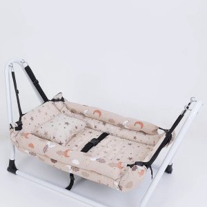 Mars Bebek Hamak Pamuklu Çift kancalı Ses yapmaz 50x90 cm kolik bebekler için