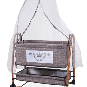 KİNG LÜX METAL SALLANIR BEŞİK KAHVERENGİ