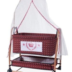 KİNG LÜX METAL SALLANIR BEŞİK BORDO